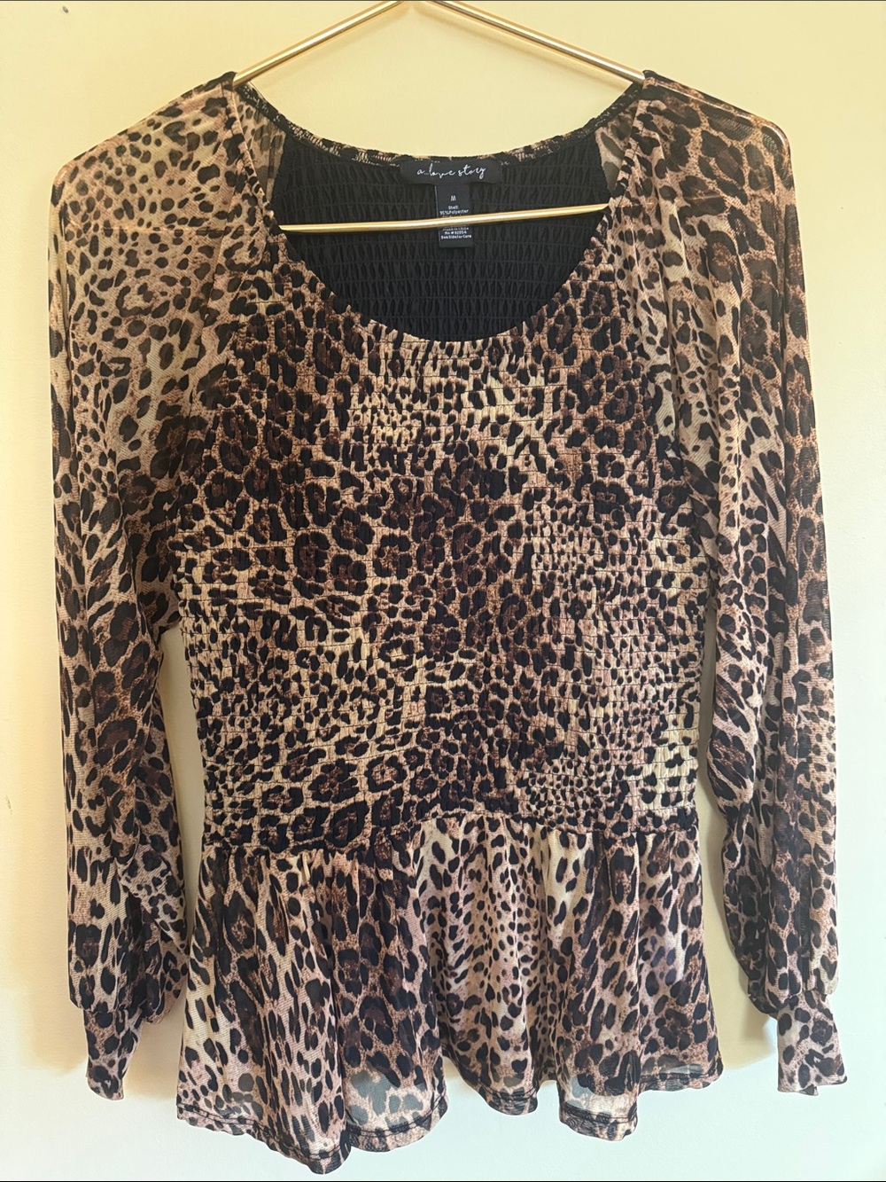 A Love Story Women’s Leopard Top
